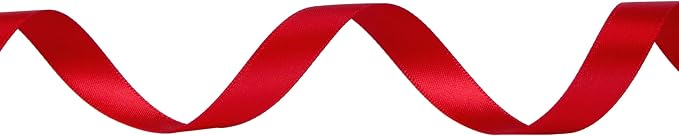 Ribbli Double Faced Red Satin Ribbon, 1/2” x Continuous 25 Yards, Use - Image 2