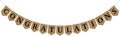 Congratulations Burlap Banner by Hemicha