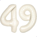 Cream White Number 49 94 Balloon by Unknown