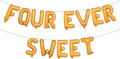 Four Ever Sweet Birthday Decorations, 4 Four Years Old Fourth 4th Girl Boy by RUIANSI