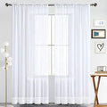 SpaceDresser Sheer Voile Window Treatment Rod Pocket Curtain Panels by SpaceDresser