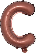 Chocolate Color Letter Number Foil balloons 1pc 16inch Alphabet Digital by RUIANSI