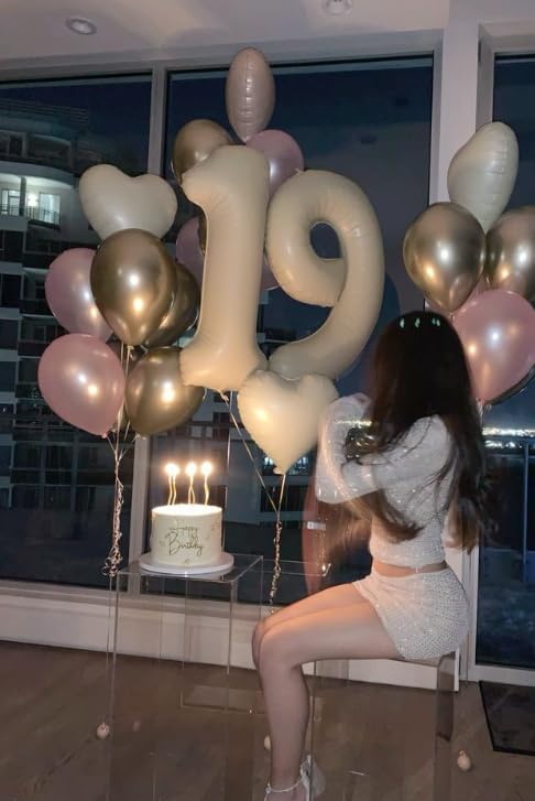 Foil 40 Inch Big Cream White 29 92 Balloon Number, Giant Happy 29 92 Birthday - Image 5