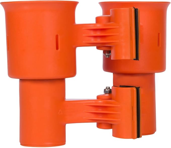 Patented Clamp On Boat Cup Holder |Multifunction Dual Drink Caddy - Image 4