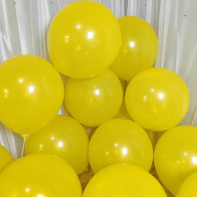 90 Pack Yellow Balloons 18 inch Yellow Latex Big Balloons - Image 4
