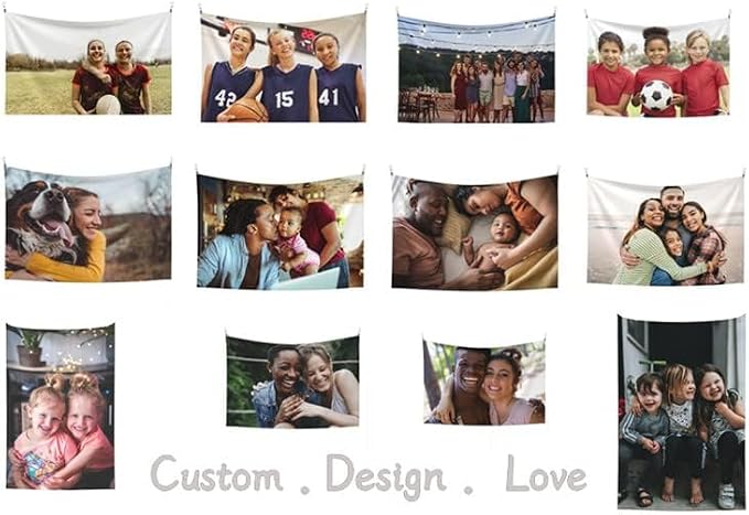 JINJUREN Custom Tapestry Upload Images Personalized Custom Tapestry Customized - Image 5