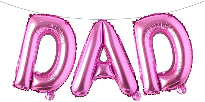 16 INCH DAD Multicolor optional Foil Letter Balloon 16" Happy Father's Day Best by RUIANSI