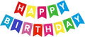 Happy Birthday Banner Birthday Party Supplies by GLASNES