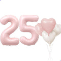 Pink 25 Balloon Number Pastel Pink 25th Birthday Party Decorations by Unknown