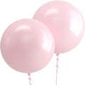 Pro Duralatex Pastel Pink Extra-Thick Balloons 12 Pack 24 inch | Round Pink by Bezente