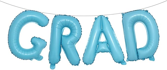 Foil Balloons Congrats Graduation Party Balloons Congratulations Letter Grad by RUIANSI