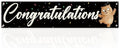 Congratulations Banner Party Decorations, Graduation Ceremony Banner, Cute by Unknown