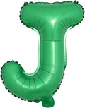 16 inch Green Alphabet Letter and Number Balloons Set Package, Aluminum Hanging by RUIANSI