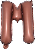 Chocolate Color Letter Number Foil balloons 1pc 16inch Alphabet Digital by RUIANSI