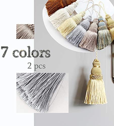 2Pcs Colorful Tassel Key Tassels DIY Accessories | 9.5 Inch Tassels - Image 6