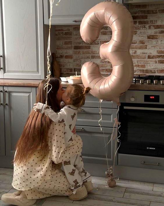 7 Balloon Number 40 Inch Light Brown Balloons - Image 4