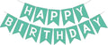 Happy Birthday Banner Birthday Party Supplies by GLASNES