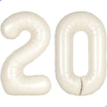 Cream White Number 20 Balloon for First Birthday Decorations, 40 inch Huge by Unknown