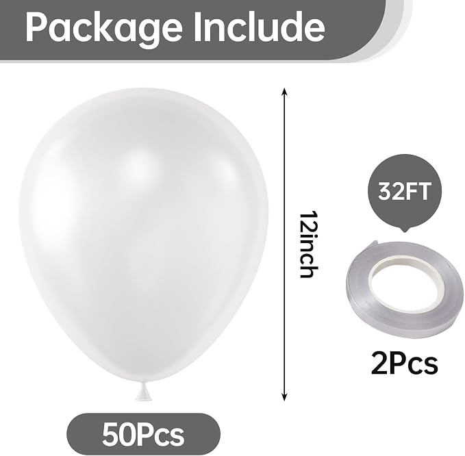 12 Inch Clear Balloons, Baby Shower, Graduate Party Decorations - Image 2