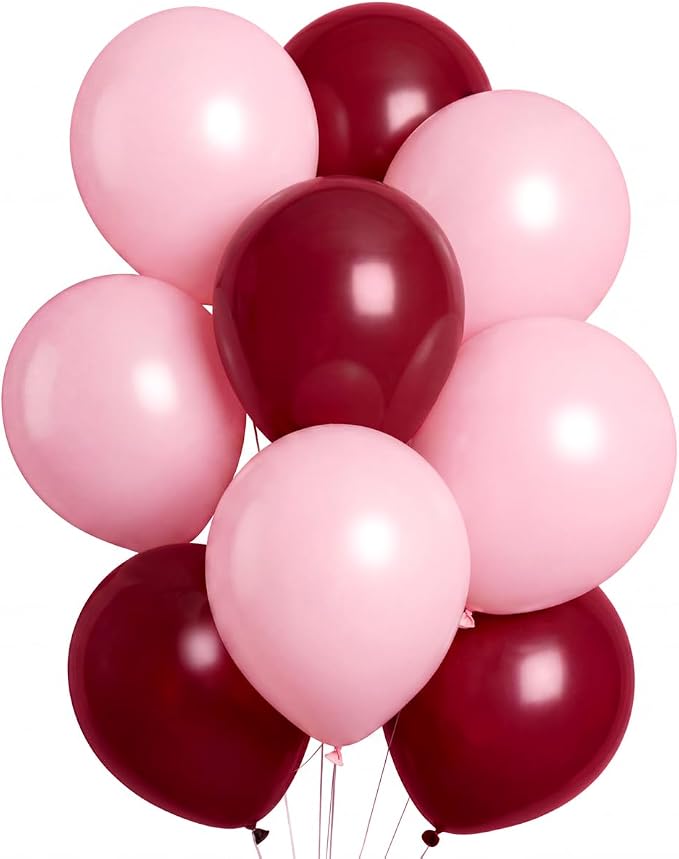 xo, Fetti Burgundy + Pink Balloon Pack by xoFetti