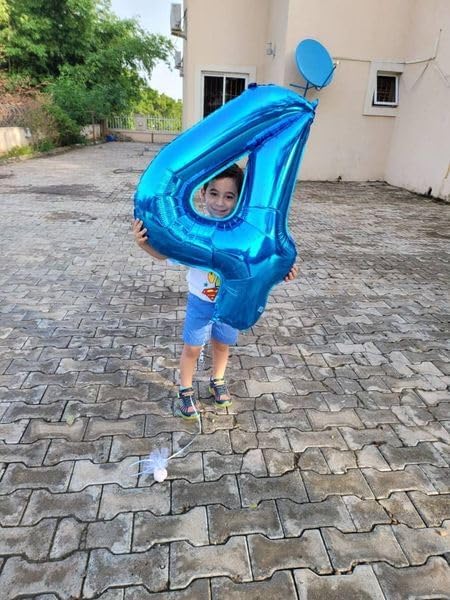 Navy Blue Number 40 Balloon 40 Inch - Image 4
