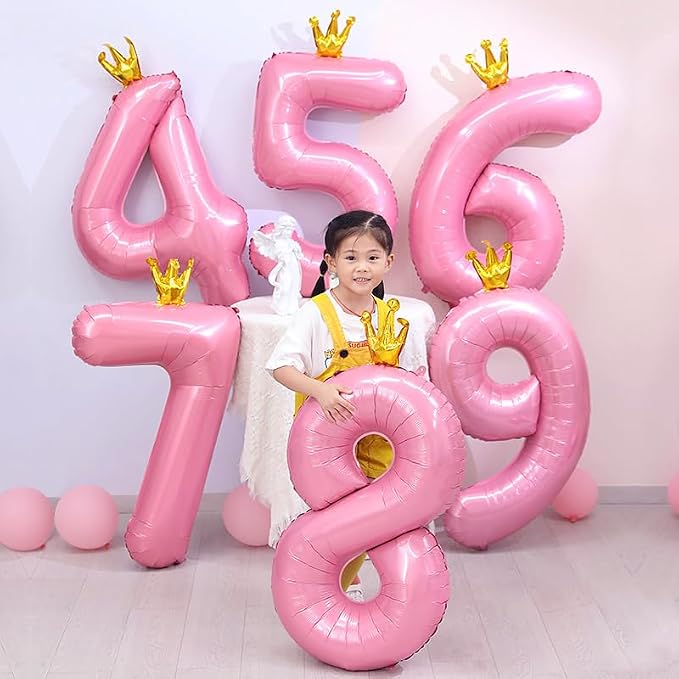 Giant Pink Number 10 Balloon - Image 4