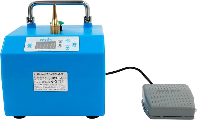 Electric Balloon Pump with Timer Pedal & Control, Portable Inflator Blower | - Image 7