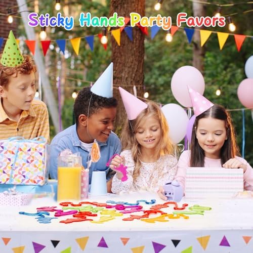 30 PCS Sticky Hands Bulk Dinosaur Party Favors for Kids 4-8,8-12 Year Stretchy Sticky Hand Feet Goodie Bags Stuffers for Kids Small Mini Classroom Prizes End of Year Student Gifts Birthday Trinkets - Image 3