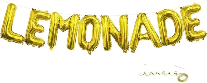 Lemonade Banner for Lemonade Stand Decorations, Summer Lemon Party Decorations by Unknown
