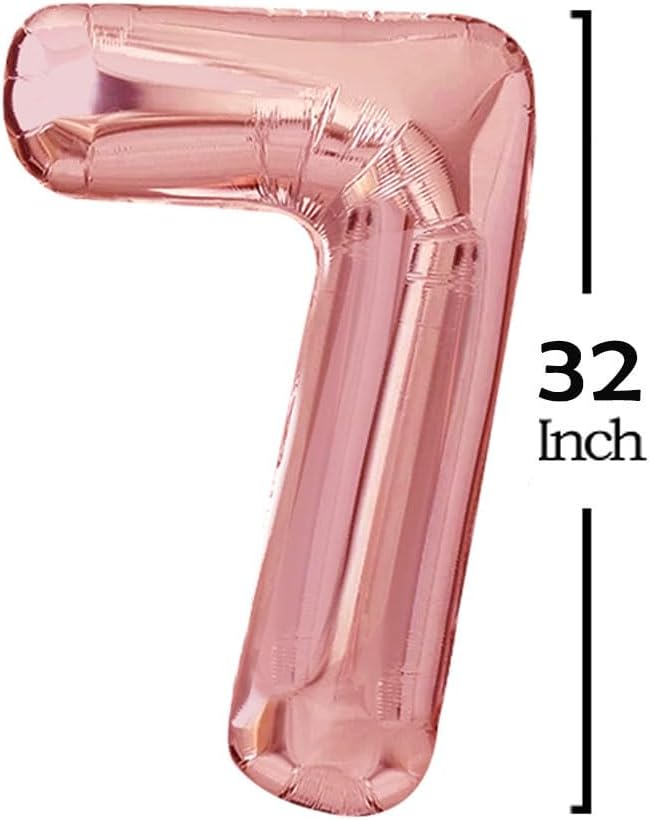 Rose Gold 2027 Foil Number Balloons - Image 3