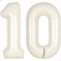 Cream White Number 10 Balloon for First Birthday Decorations, 40 inch Huge by Unknown