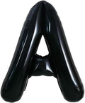 40 Inch Black Letter A Foil Balloon, Large Jumbo Mylar Helium Alphabet Balloon by Unknown