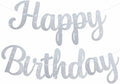 BEISHIDA Glitter Silver Happy Birthday Banner Party Decoration NO DIY 10Ft | by Beishida