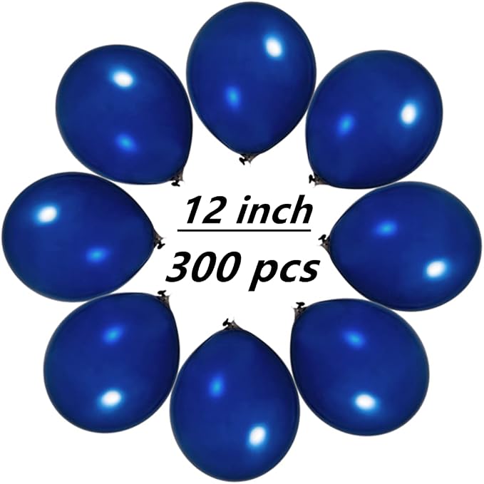 300 Pack Navy Blue Balloons 12 inch Royal Navy Latex Party Balloon Bulk - Image 2