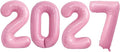 Light Pink 2027 Foil Number Balloons by GOER