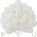 40pcs Pearl White Balloons 12 Inch, Premium Pearl Latex Balloon Kit by ZizasAry