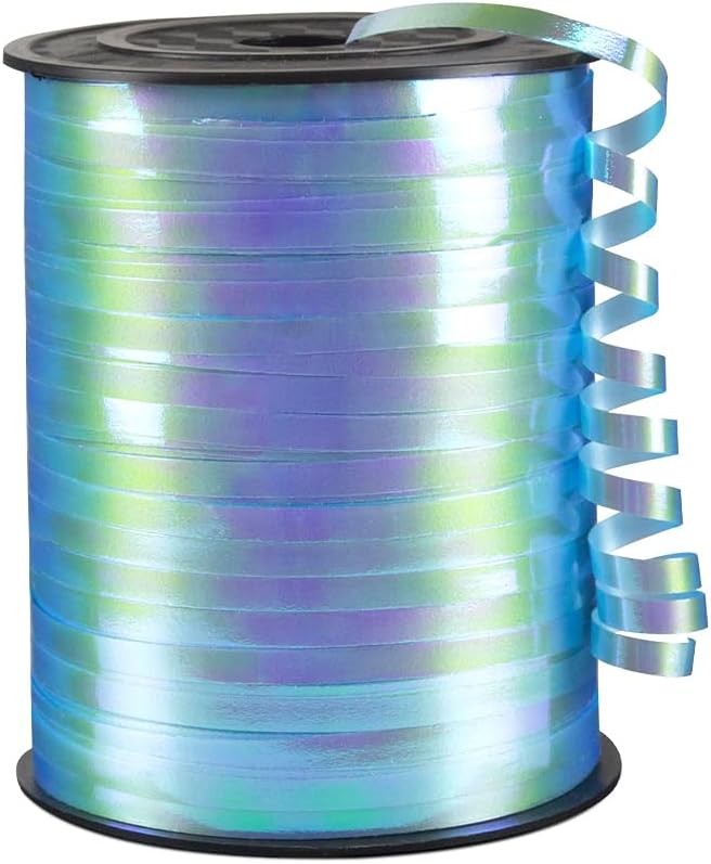 Light Blue Gradient Curling Ribbon, 1/5" Wide x 500 Yards Christmas Curling by KMERLIFE