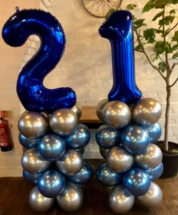 Night Blue Number 1 Balloon 40 Inch - Image 2