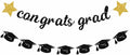 2026 Graduation Banners Party Decorations Black Class of 2026 by ZXOPM