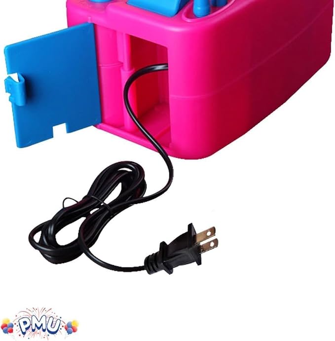 PMU Electric Balloon Inflator Pump 120V, Premium Dual Nozzle Air Blower - Image 2