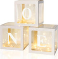 Qeeenar 3 Pcs Balloon Box Decorations First Birthday Decorations by Qeeenar