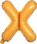 16" inch Single Orange Alphabet Letter Number Balloons Aluminum Hanging Foil by RUIANSI