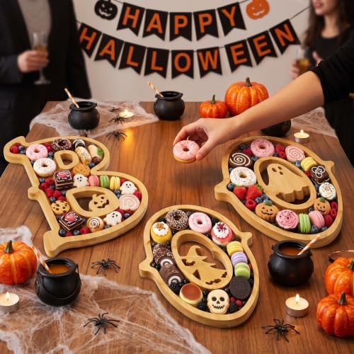 3‑Pack Halloween Charcuterie Board with 6 Halloween Cupcake Toppers - Image 5