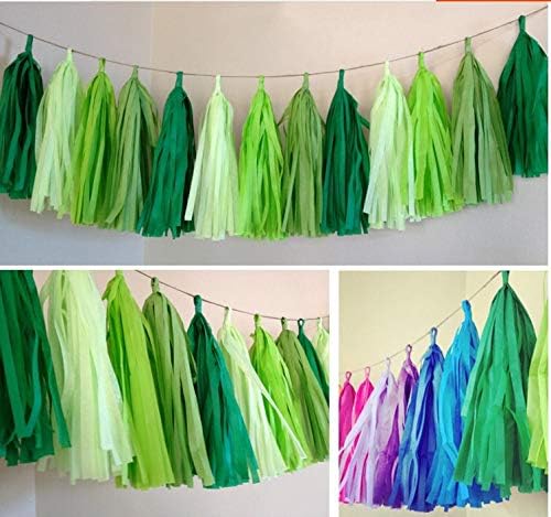 Tissue Paper Tassel DIY Hanging Paper Decorations Party Garland - Image 4
