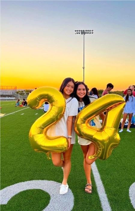 40 Inch Gold Large Number 4 Balloons, Giant Foil Number Four 14 24 34 40 44 - Image 6