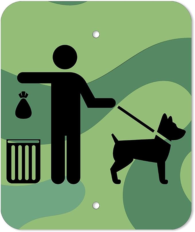 Zero Waste USA - DISPENSE-ART™ Roll Bag Dispenser & Sign - Green Land | - Image 2