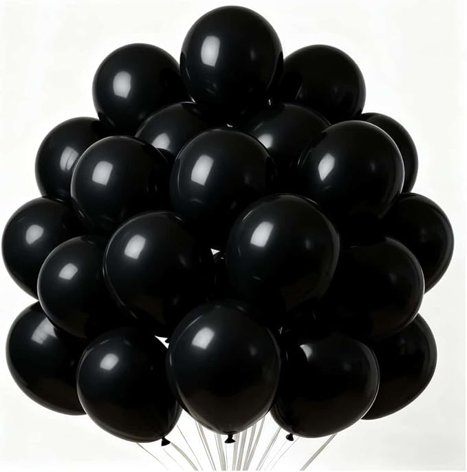 300 Pack Black Balloons 12 inch Black Latex Party Balloon Bulk by ZWZLIULIAN