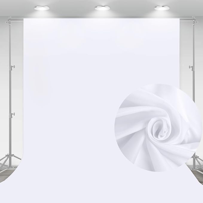 10 x 7 FT White Backdrop Background by Aimosen