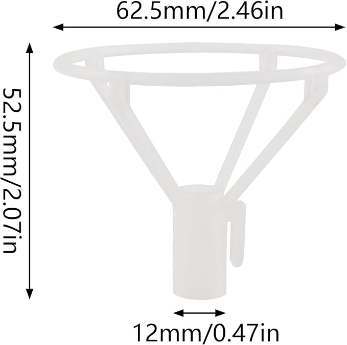 8PCS Universal Balloon Column Top Holder Transparent PVC Balloon Clips Clear - Image 2