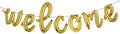 16 inch multicolor Welcome Balloon Banner Balloons Foil Letter Balloon by RUIANSI